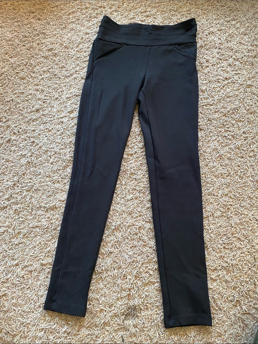Zara Black womens Slim Fit Leggings S
